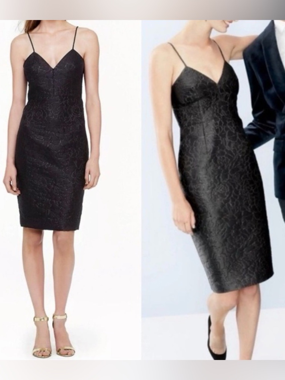 Classic J Crew floral embossed midi length cocktail dress, OO